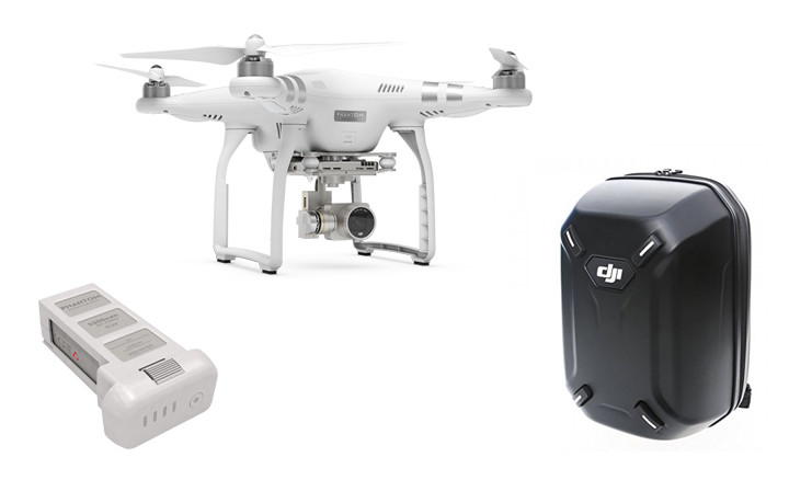 DJI Phantom 3 Advanced drón + extra akkumulátor + hátizsák Fényképezőgép / kamera - Drón - Drón - 307848