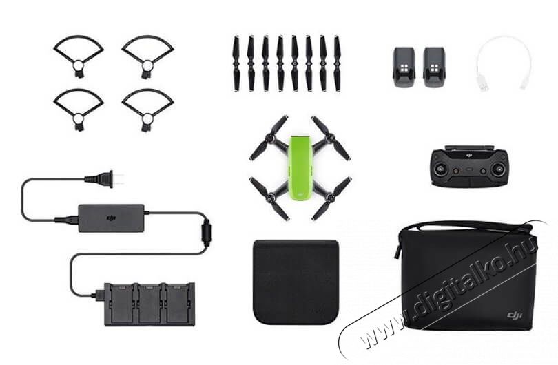DJI Spark - Fly more combo dr&oacute;n - Z&ouml;ld F&eacute;nyk&eacute;pezőg&eacute;p / kamera - Dr&oacute;n - Dr&oacute;n - 330656