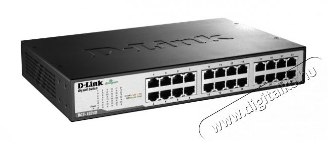 D-Link DGS-1024D 24-port 10/100/1000 Gigabit Desktop Switch Iroda és számítástechnika - Hálózat - Switch - 317554