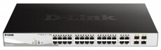 D-Link 24x10/100 Smart Switch + 2 Combo SFP Iroda és számítástechnika - Hálózat - Switch - 333089