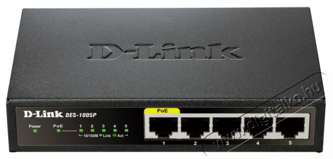 D-Link DES-1005P/E 5-Port Fast Ethernet PoE Desktop Switch Iroda &eacute;s sz&aacute;m&iacute;t&aacute;stechnika - H&aacute;l&oacute;zat - Switch - 316719