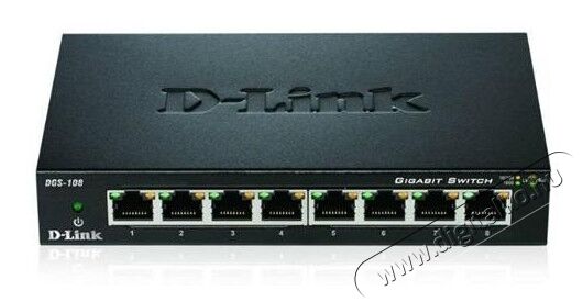 D-Link DGS-108E 8-Port Gigabit Metal Desktop Switch Iroda és számítástechnika - Hálózat - Switch - 317566