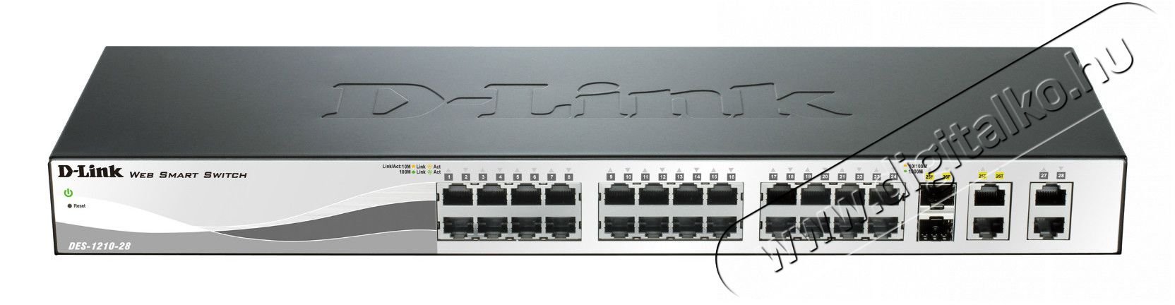 D-Link DES-1210-28 28-Port Fast Ethernet Smart Managed Switch Iroda és számítástechnika - Hálózat - Switch - 308742