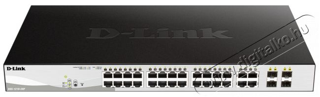 D-Link DGS-1210-28P 24port GbE LAN 4x Gigabit SFP port PoE Smart switch Iroda és számítástechnika - Hálózat - Switch - 332502