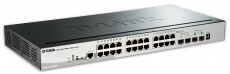 D-Link DGS-1510-28P 24port GbE LAN 2x Gigabit SFP 2x 10G SFP+ PoE Smart switch Iroda és számítástechnika - Hálózat - Switch - 332503