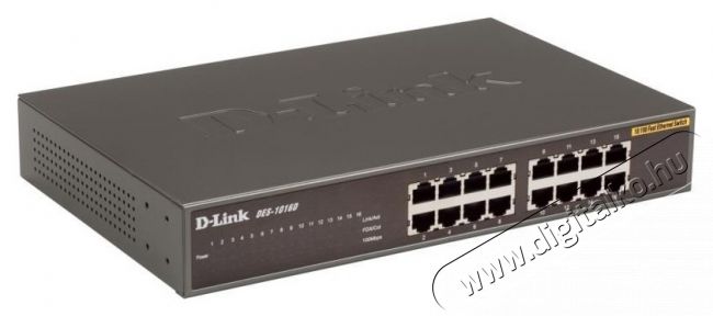D-Link DES-1016D 16-Port Fast Ethernet Unmanaged Desktop Switch Iroda és számítástechnika - Hálózat - Switch - 317599