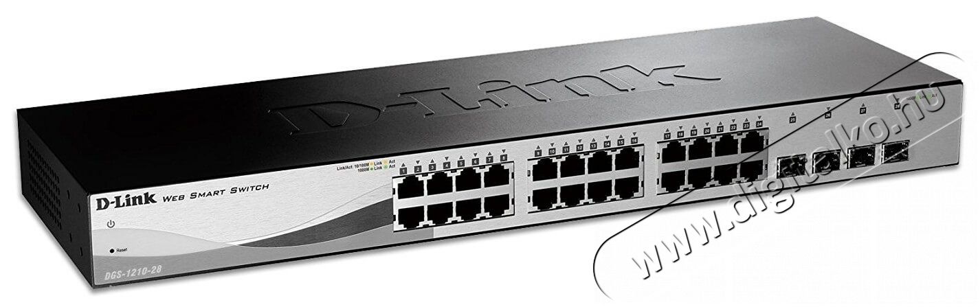 D-Link DGS-1210-28 24port GbE LAN 4x Gigabit SFP port Smart Switch Iroda és számítástechnika - Hálózat - Switch - 332500