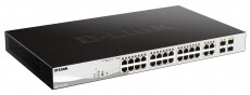 D-Link 24x10/100 Smart Switch + 2 Combo SFP Iroda és számítástechnika - Hálózat - Switch - 333089