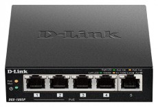 DLINK Switch 5x1000Mbps (4xPOE+) Fémházas Asztali, DGS-1005P/E Iroda és számítástechnika - Hálózat - Switch - 486510
