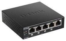 DLINK Switch 5x1000Mbps (4xPOE+) Fémházas Asztali, DGS-1005P/E Iroda és számítástechnika - Hálózat - Switch - 486510