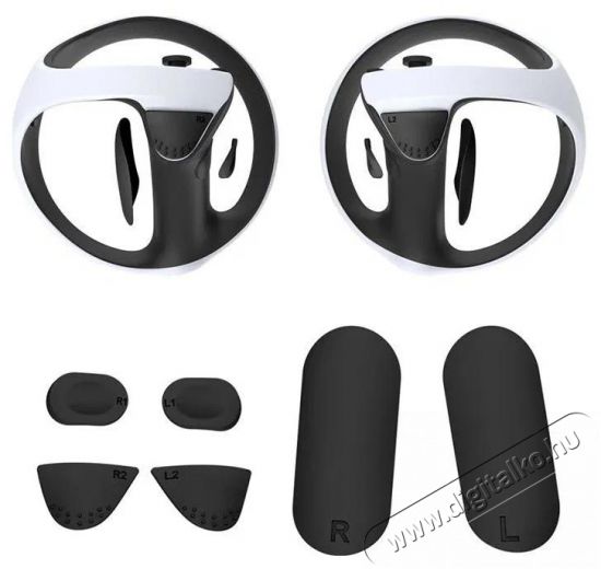 DOBE Anti-slip silicone caps for Playstation VR2 gamepad black Mobil / Kommunikáció / Smart - VR virtuális szemüveg - 523449
