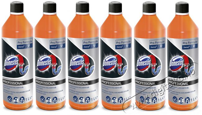 Domestos Pro duguláselhárító gél (6x1L) Háztartás / Otthon / Kültér - Tisztító / mosó - Tisztítószer - 360854