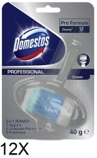 Domestos Pro Rim Block Ocean friss illatú WC frissítő blokk 12 x 40g Háztartás / Otthon / Kültér - Tisztító / mosó - Tisztítószer - 360859
