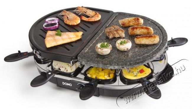 Domo DO9059G k&ouml;vesgrill, grill- &eacute;s raclett s&uuml;tő 3 az 1-ben Konyhai term&eacute;kek - Konyhai kisg&eacute;p (s&uuml;t&eacute;s / főz&eacute;s / hűt&eacute;s / &eacute;telk&eacute;sz&iacute;t&eacute;s) - Kontakt grill s&uuml;tő / s&uuml;tőlap - 310508