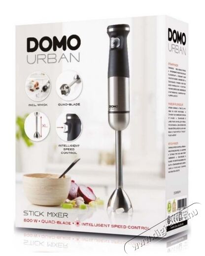 Domo DO9180M rozsdamentes botmixer szett XL keverőszárral Konyhai termékek - Konyhai kisgép (előkészítés / feldolgozás) - Botmixer - 345322