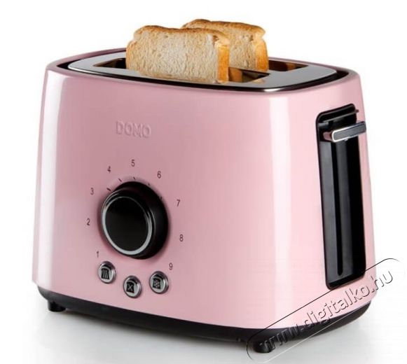 Domo DO952T rozsdamentes kenyérpirító - pink Konyhai termékek - Konyhai kisgép (sütés / főzés / hűtés / ételkészítés) - Kenyérpirító - 329123