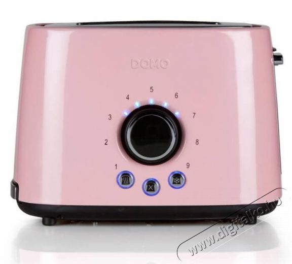 Domo DO952T rozsdamentes kenyérpirító - pink Konyhai termékek - Konyhai kisgép (sütés / főzés / hűtés / ételkészítés) - Kenyérpirító - 329123