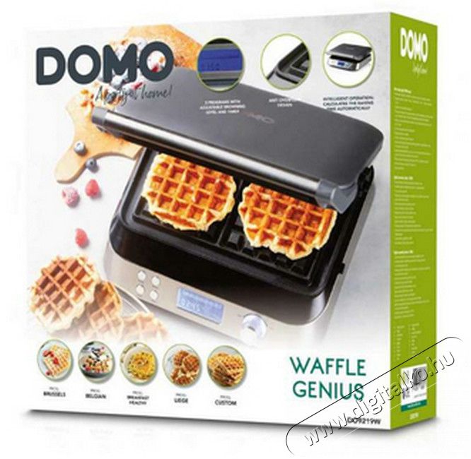 Domo DO9219W gofri sütő Konyhai termékek - Konyhai kisgép (sütés / főzés / hűtés / ételkészítés) - Melegszendvics / gofri sütő - 363620