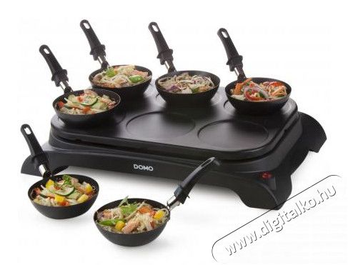 Domo DO8710W wok és palacsinta sütő gourmet szett Konyhai termékek - Konyhai kisgép (sütés / főzés / hűtés / ételkészítés) - Sütemény / palacsinta készítő gép - 345321