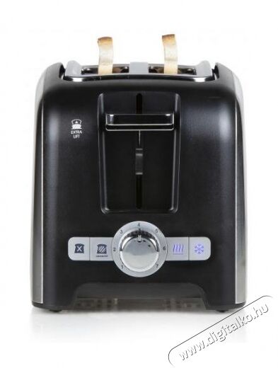 Domo DO959T kenyérpirító, buci melegítő tálcával - rozsdamentes Konyhai termékek - Konyhai kisgép (sütés / főzés / hűtés / ételkészítés) - Kenyérpirító - 350441