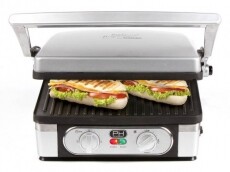 Domo DO9051G asztali és kontakt grill sütő 2 az 1-ben Konyhai termékek - Konyhai kisgép (sütés / főzés / hűtés / ételkészítés) - Kontakt grill sütő / sütőlap - 310506