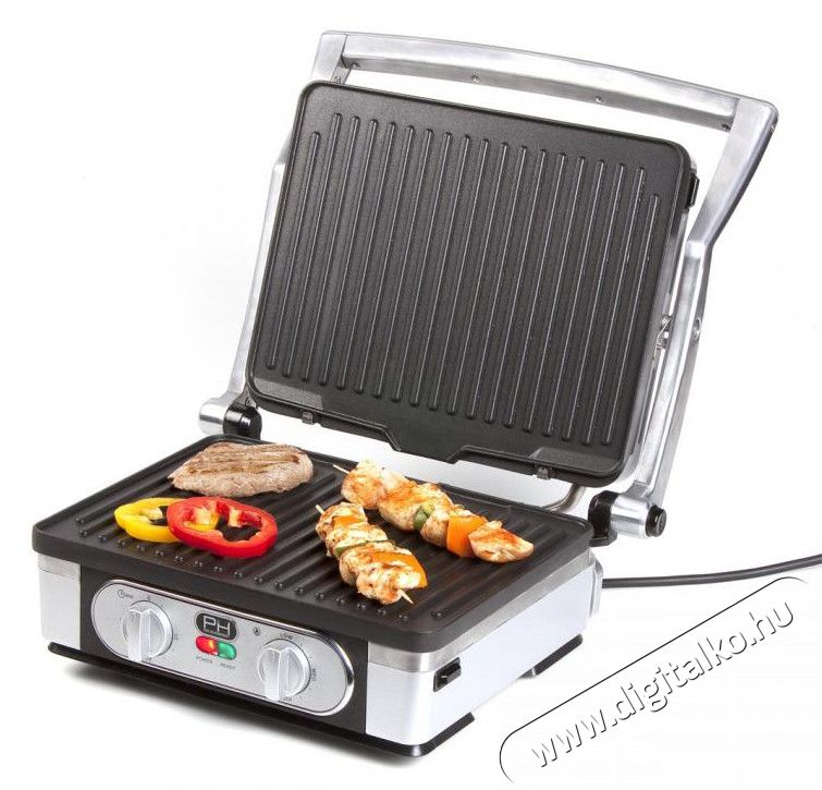 Domo DO9051G asztali és kontakt grill sütő 2 az 1-ben Konyhai termékek - Konyhai kisgép (sütés / főzés / hűtés / ételkészítés) - Kontakt grill sütő / sütőlap - 310506
