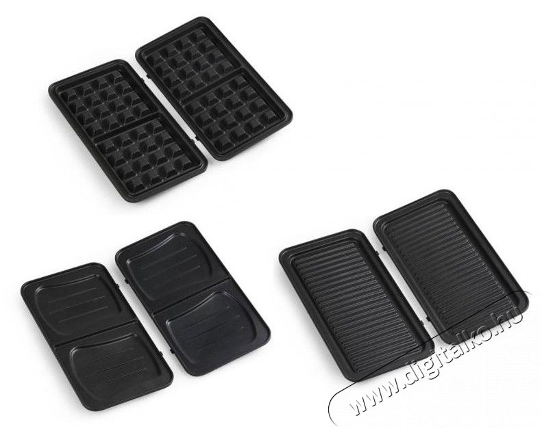 Domo DO9136C grillsütő 3 az 1-ben Konyhai termékek - Konyhai kisgép (sütés / főzés / hűtés / ételkészítés) - Melegszendvics / gofri sütő - 310513