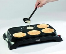 Domo DO8710W wok és palacsinta sütő gourmet szett Konyhai termékek - Konyhai kisgép (sütés / főzés / hűtés / ételkészítés) - Sütemény / palacsinta készítő gép - 345321