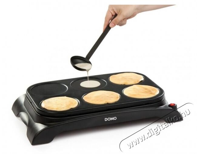 Domo DO8709P Family Crepes családi palacsinta sütő Konyhai termékek - Konyhai kisgép (sütés / főzés / hűtés / ételkészítés) - Sütemény / palacsinta készítő gép - 315661
