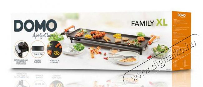 Domo DO8310TP Teppanyaki XL asztali grill sütő Konyhai termékek - Konyhai kisgép (sütés / főzés / hűtés / ételkészítés) - Kontakt grill sütő / sütőlap - 354884