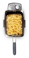 Domo DO519FR fritőz olajsütő 4,5 literes, 3 fűtőkörrel Konyhai termékek - Konyhai kisgép (sütés / főzés / hűtés / ételkészítés) - Olajsütő - 351536