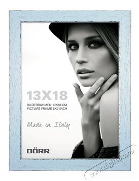 Dörr Dörr Shabby Chic Wooden 15mm 13x18 képkeret - kék Háztartás / Otthon / Kültér - Lakásfelszerelés - Képkeret / képtartó - 388370