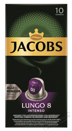 Douwe Egberts Jacobs Lungo 8 Intenso 10 db kávékapszula Konyhai termékek - Kávéfőző / kávéörlő / kiegészítő - Kávé kapszula / pod / szemes / őrölt kávé - 393749
