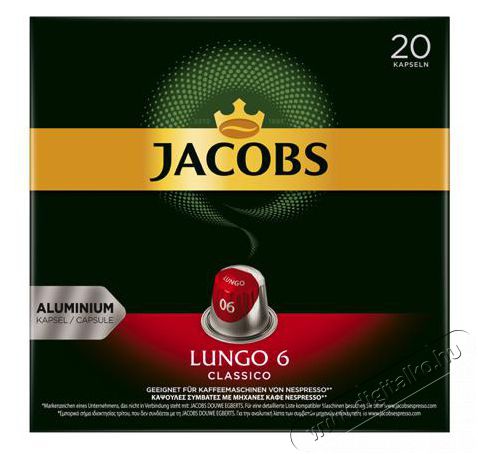 Douwe Egberts Jacobs Lungo Classico 20 db kávékapszula Konyhai termékek - Kávéfőző / kávéörlő / kiegészítő - Kávé kapszula / pod / szemes / őrölt kávé - 394058