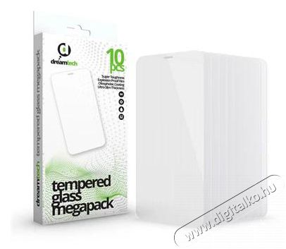 DREAMTECH 124818 Galaxy A22 4G MEGAPACK 10 db üveg kijelzővédő fólia Mobil / Kommunikáció / Smart - Mobiltelefon kiegészítő / tok - Kijelző / hátlap védő fólia - 478092