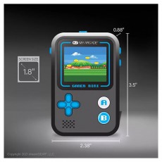 DREAMGEAR My Arcade DGUN-3926 Gamer Mini Classic 160in1 fekete-kék hordozható kézikonzol Iroda és számítástechnika - Játék konzol - Kontroller - 499118