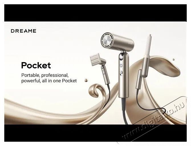 DREAME Pocket Gold Sz&eacute;ps&eacute;g&aacute;pol&aacute;s / Eg&eacute;szs&eacute;g - Haj&aacute;pol&aacute;s - Hajsz&aacute;r&iacute;t&oacute; - 510469