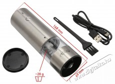 DRIO AKU Elektromos s&oacute;- &eacute;s borsőrlő - rozsdamentes ac&eacute;l Konyhai term&eacute;kek - Konyhai eszk&ouml;z - S&oacute; &eacute;s bors &ouml;rlő - 527164