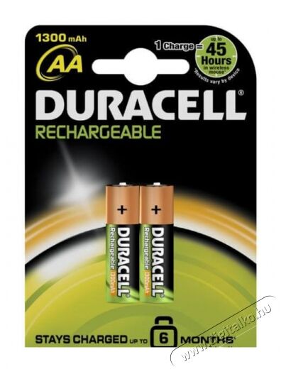 Duracell AA akkumulátor elem 2 db (1300 mAh) Akkuk és töltők - Elem méretű akku és töltő - Akku - 338421