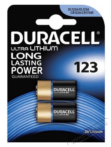 Duracell Ultra Photo 123 Li-ion elem - 2db/bliszter Akkuk &eacute;s t&ouml;ltők - Elem m&eacute;retű akku &eacute;s t&ouml;ltő - Akku - 250269