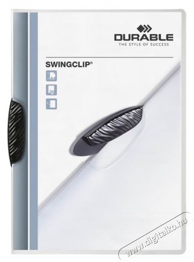 DURABLE Swingclip A4 30lapos fekete clip-mappa Iroda és számítástechnika - Nyomtató - Kiegészítő - 391832