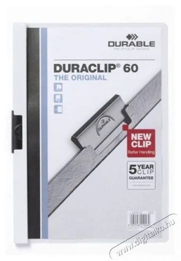 DURABLE Duraclip A4 60lapos fehér clip-mappa Iroda és számítástechnika - Nyomtató - Kiegészítő - 391805