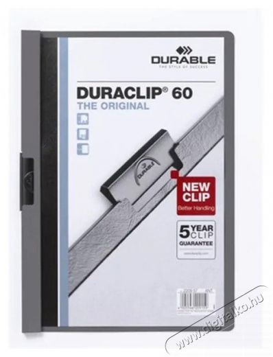 DURABLE Duraclip A4 60lapos fekete clip-mappa Iroda és számítástechnika - Nyomtató - Kiegészítő - 391806