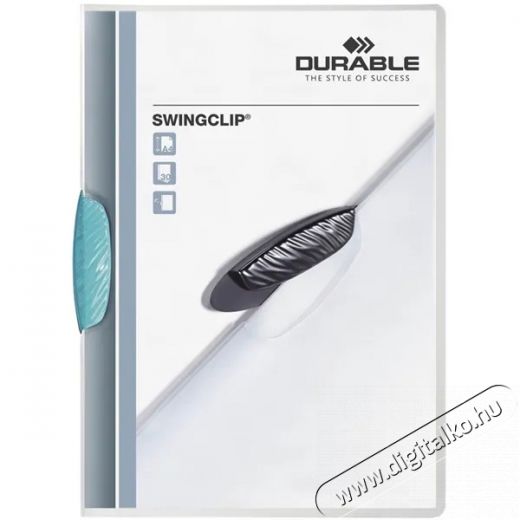 DURABLE Swingclip A4 30 lapos világos kék clip-mappa Iroda és számítástechnika - Nyomtató - Kiegészítő - 391831