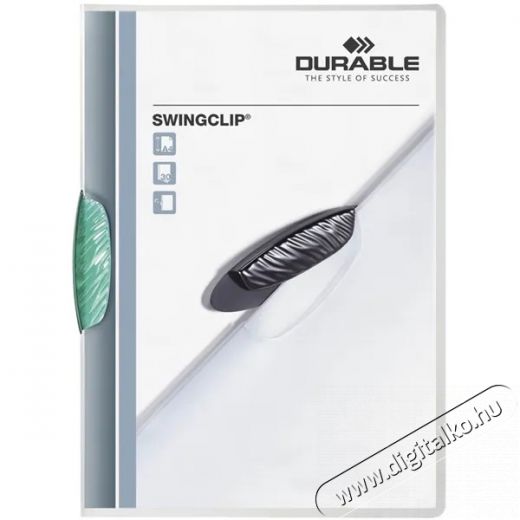 DURABLE Swingclip A4 30lapos sötét zöld clip-mappa Iroda és számítástechnika - Nyomtató - Kiegészítő - 391841