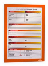 DURABLE Duraframe A4 2db narancssárga információs keret Háztartás / Otthon / Kültér - Lakásfelszerelés - Képkeret / képtartó - 395134