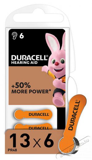 Duracell DA13 6db elem (hallókészülék) Akkuk és töltők - Elem - 443621