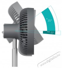 Duux DXCF90 Rize Flex gray Háztartás / Otthon / Kültér - Ventilátor / Légkondicionáló - Asztali ventilátor - 511903