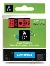DYMO D1 12mmx7m fekete/piros feliratozógép szalag Iroda és számítástechnika - Egyéb számítástechnikai termék - 453688