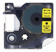 DYMO D1 12mmx7m sárga/fekete feliratozógép szalag Iroda és számítástechnika - Egyéb számítástechnikai termék - 442136
